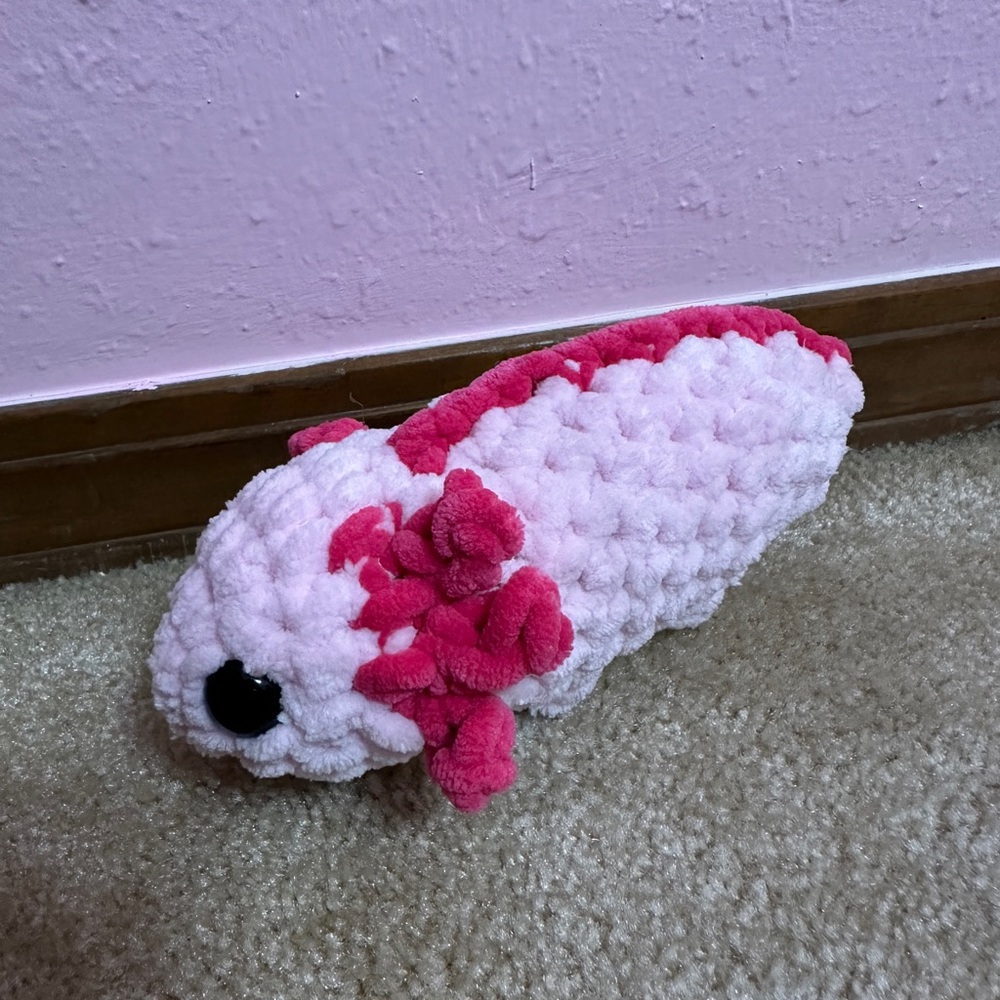 Axolotl Plush Handmade Crochet Amigurumi Plushie Stuffed Toy Mini Axolotl